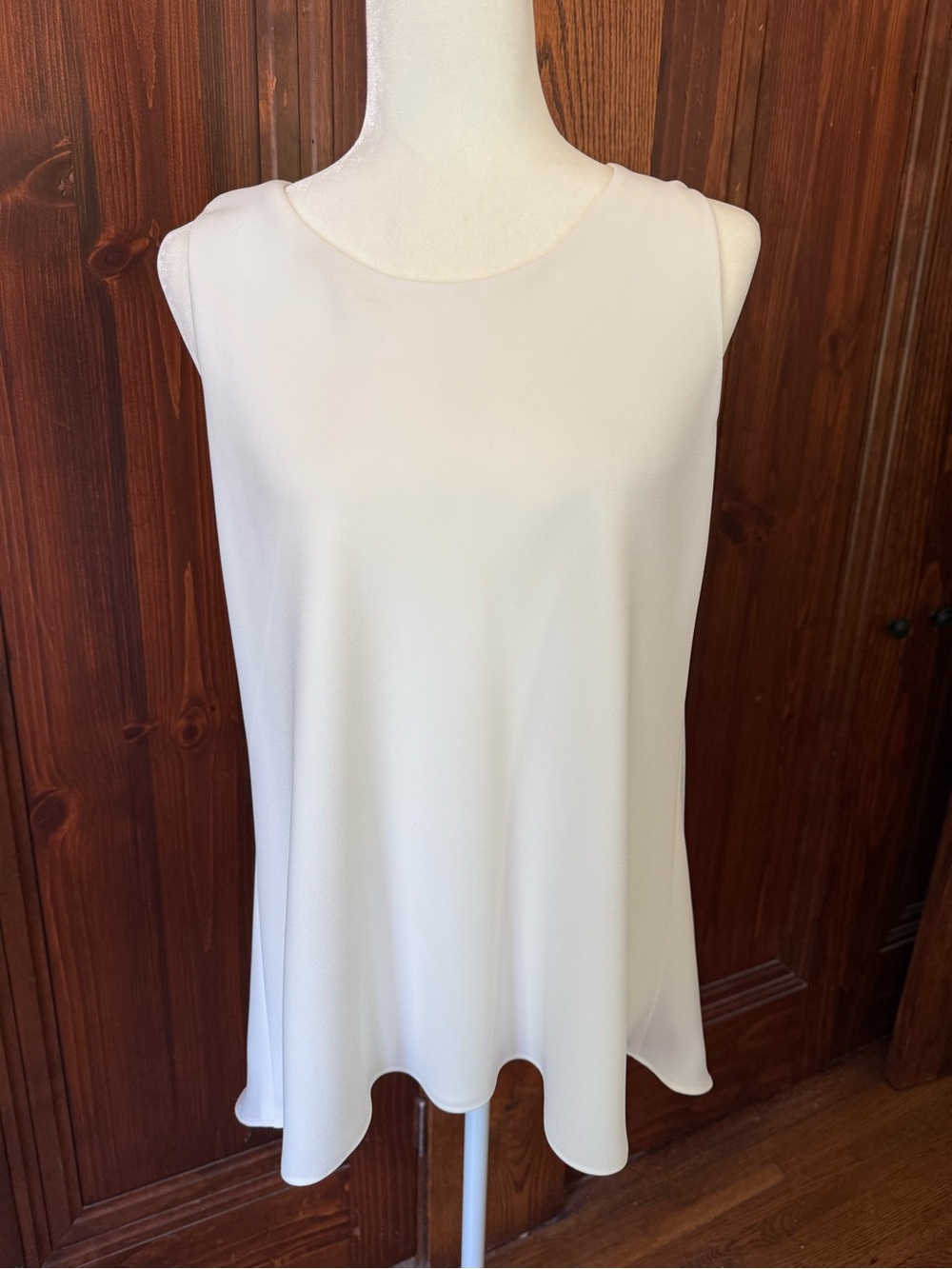 Donna Degnan Sleeveless White A-Line Tunic Top NWT size 6